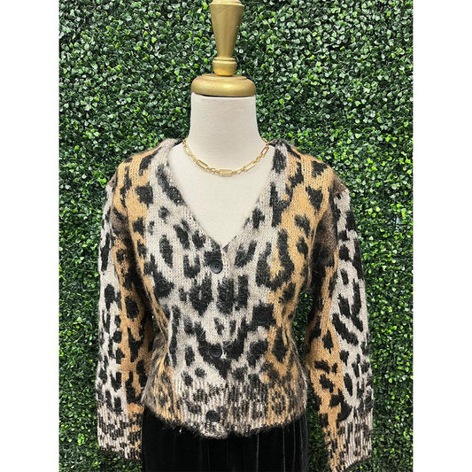 Hasar Cheetah Cardigan