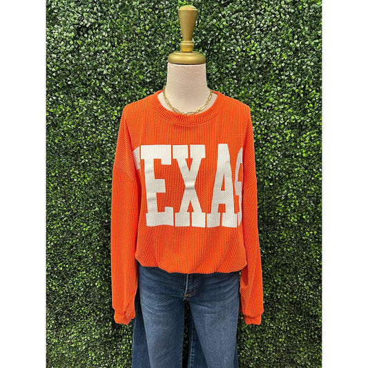 Orange Texas Sweatshirt