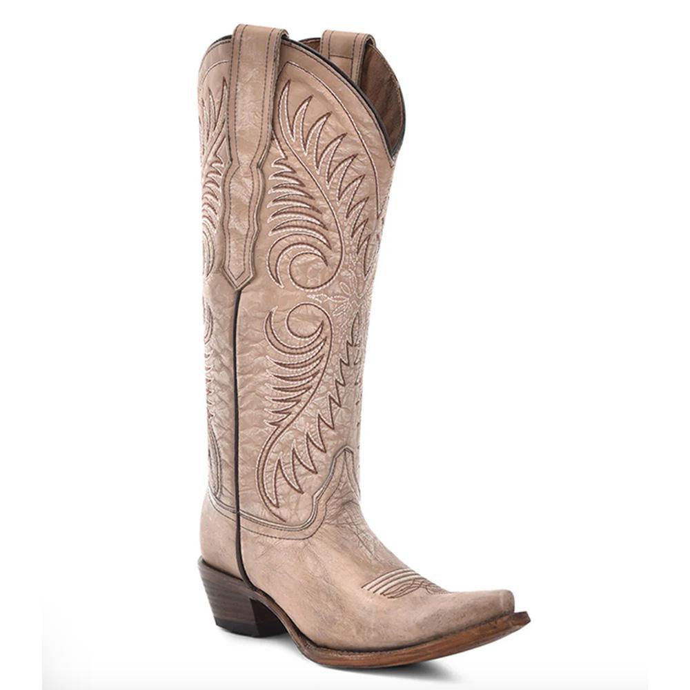 Women's Embroidery Sand Snip Toe Cowboy Boot L6116