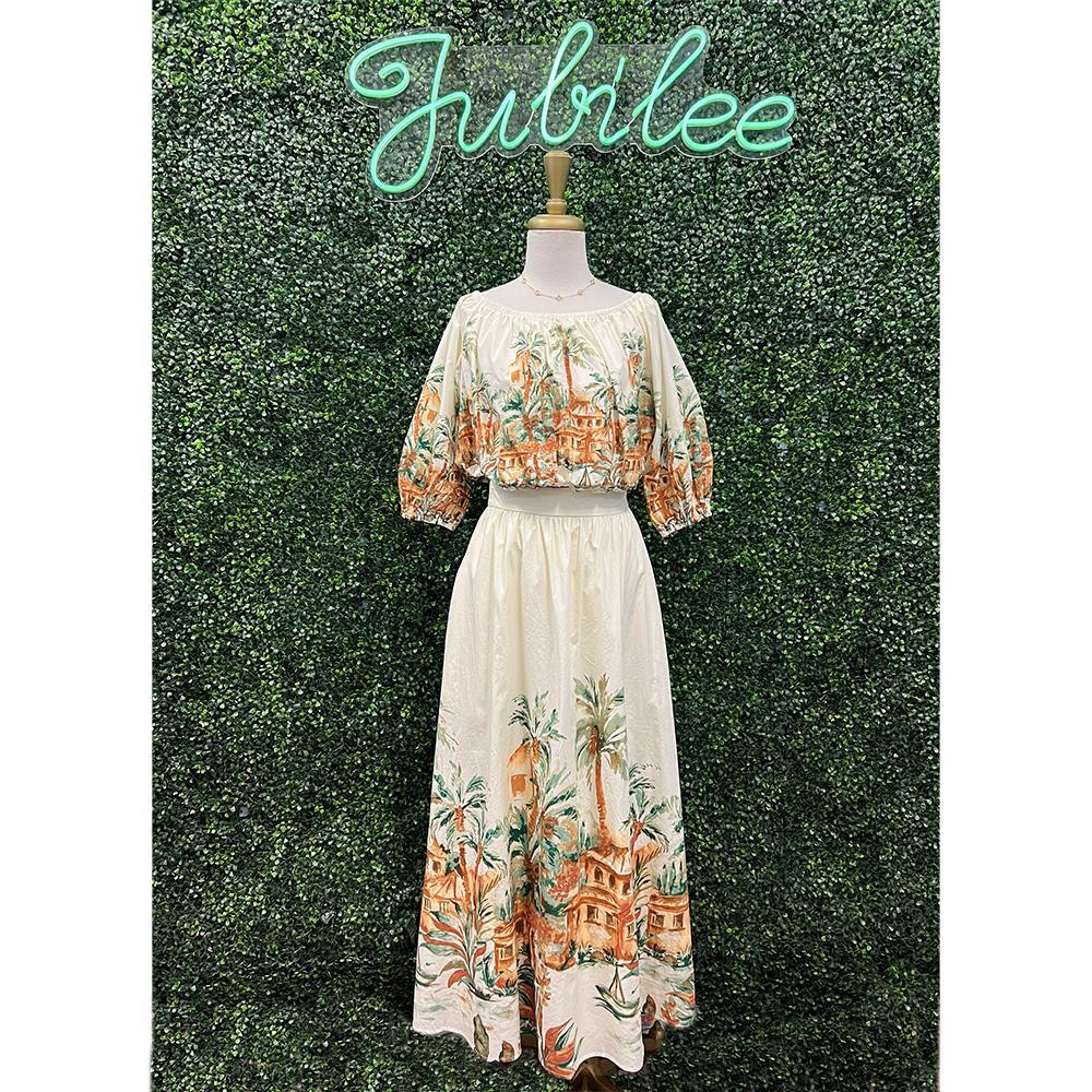 Sunlit Garden Woven Midi Set