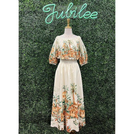 Sunlit Garden Woven Midi Set
