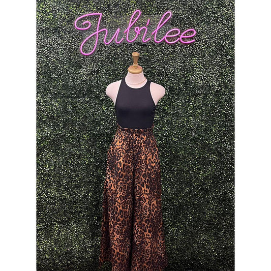Liv Brown Leopard Pants