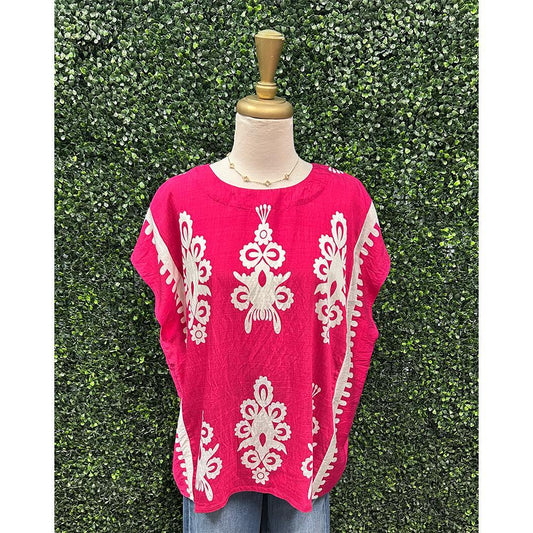 Willow Pink Floral Sleeveless Top