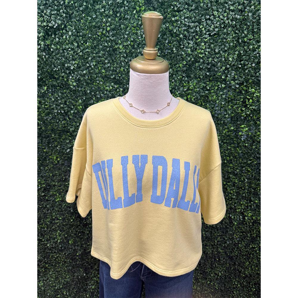 Dilly Dally Yellow Tee