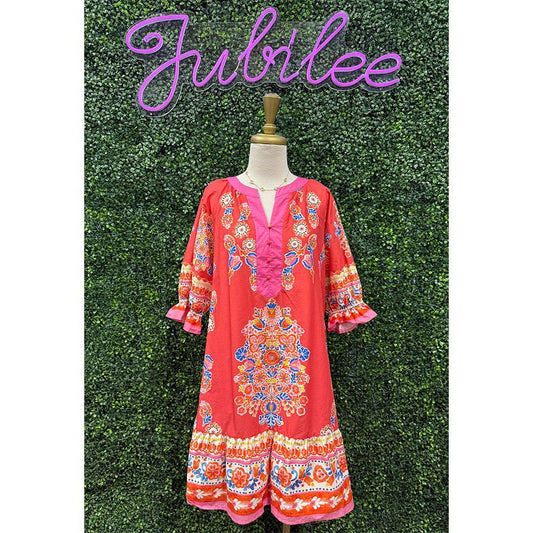 Lina Tea Berry Mix Dress