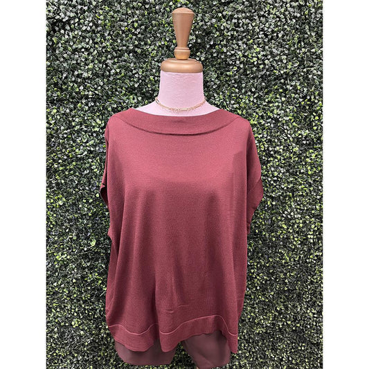 Chocolate Short Sleeve Top