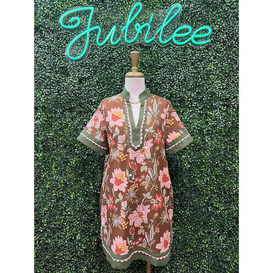 Farrah Floral Print Mini Dress