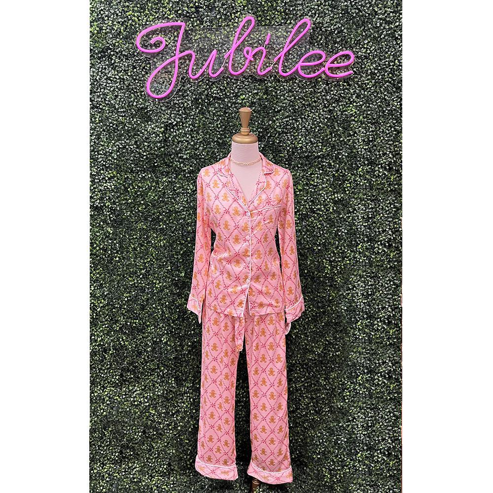 Pink Gingerbread Pajamas