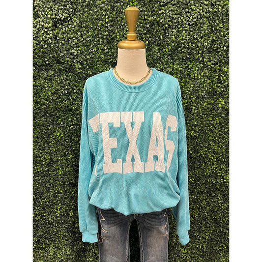 Ocean Blue Texas Sweatshirt