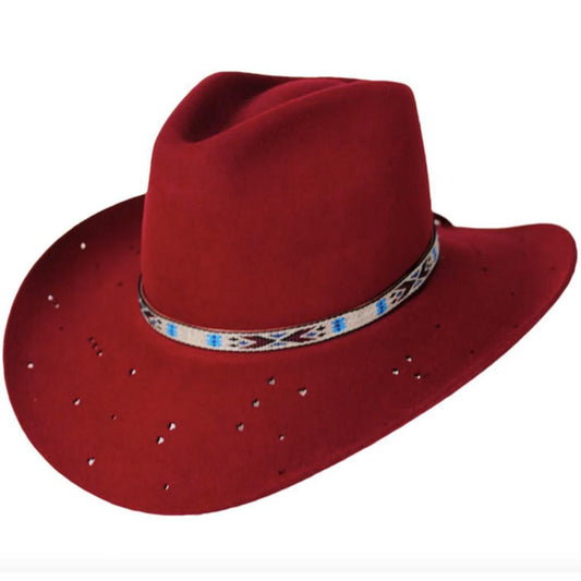 Charlie 1 Horse X Lainey Wilson Red Wild Horses Felt Western Hat