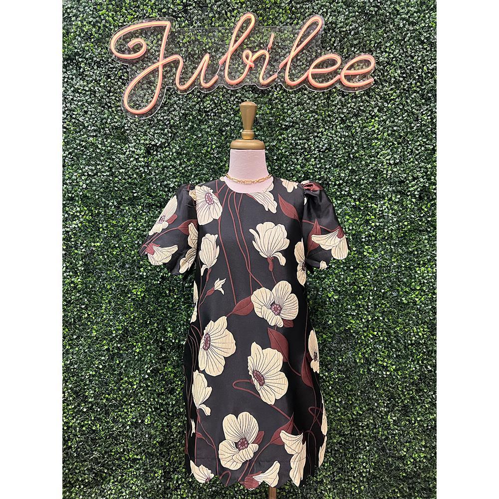 Margot Embossed Floral Mini Dress