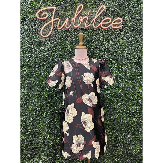 Margot Embossed Floral Mini Dress