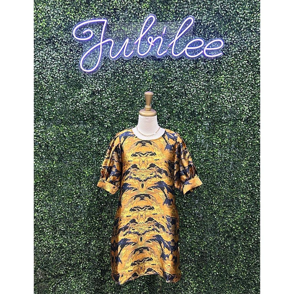 Stevi Gold Mix Mini Dress