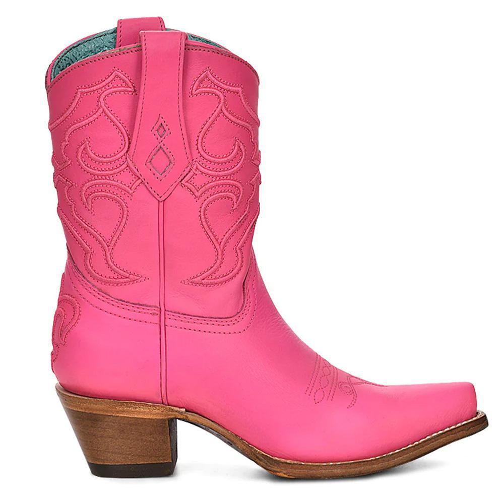 Fuchsia Embroidered Ankle Boots Corral Z5137
