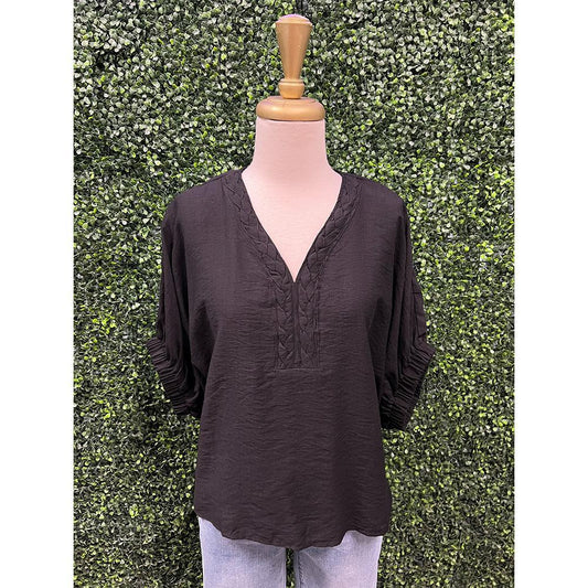 Alyssa Black Trenza Top