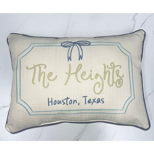 Ribbon Frame "The Heights" Pillow