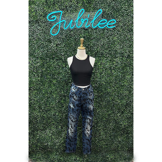 Florence Velvet Embossed Jean