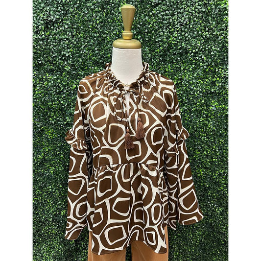 Barbarana Glitter Accent Top