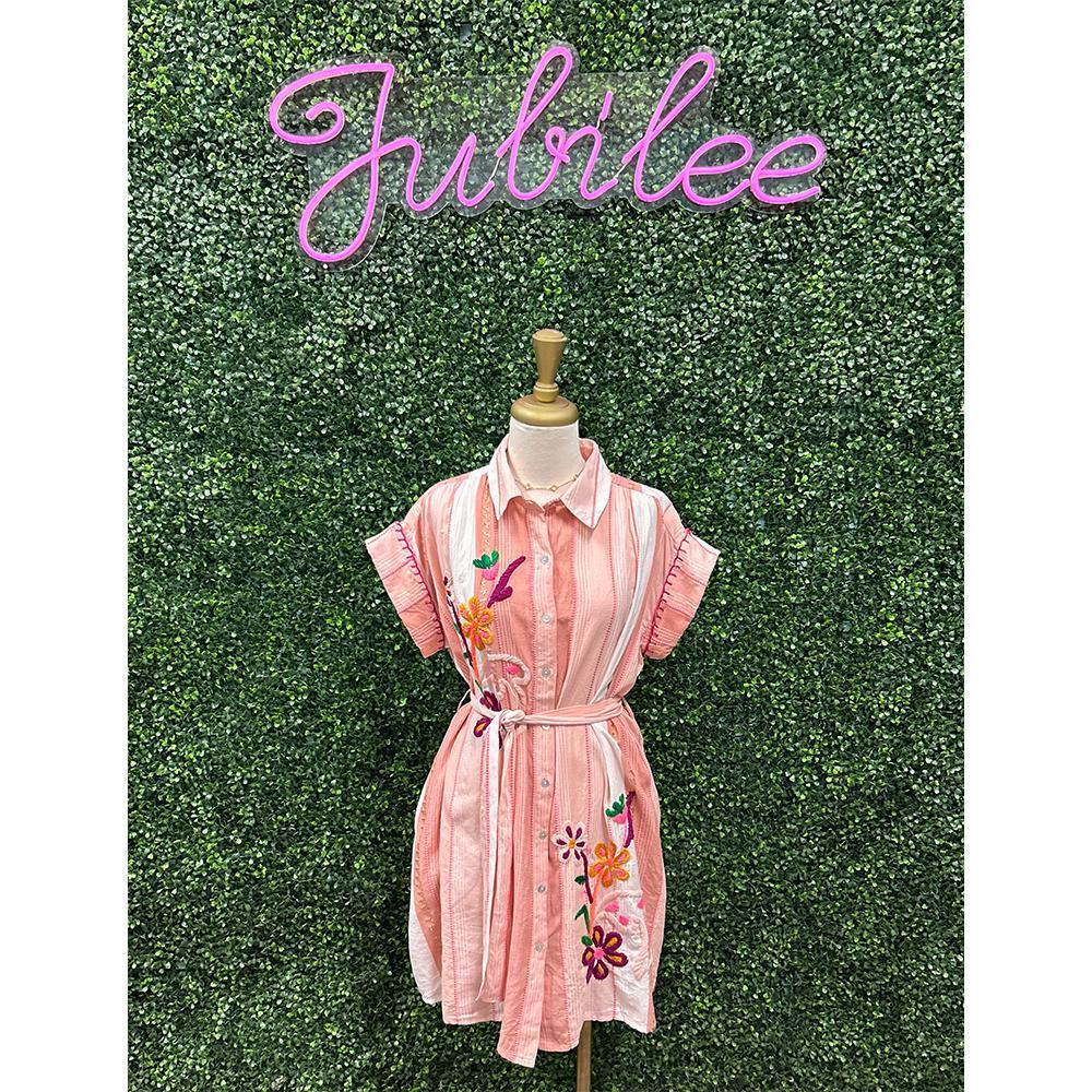 Saga Pink Mini Dress