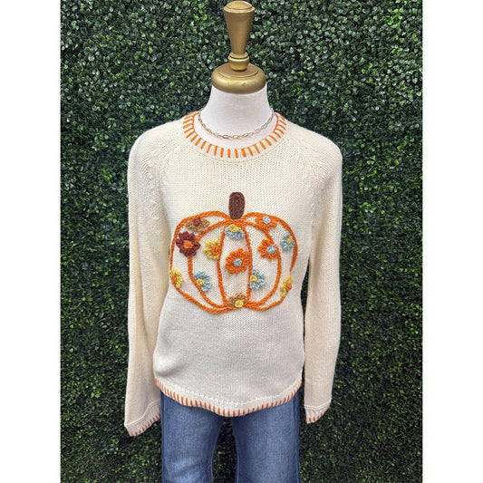 Harvest Pumpkin Garden Sweater