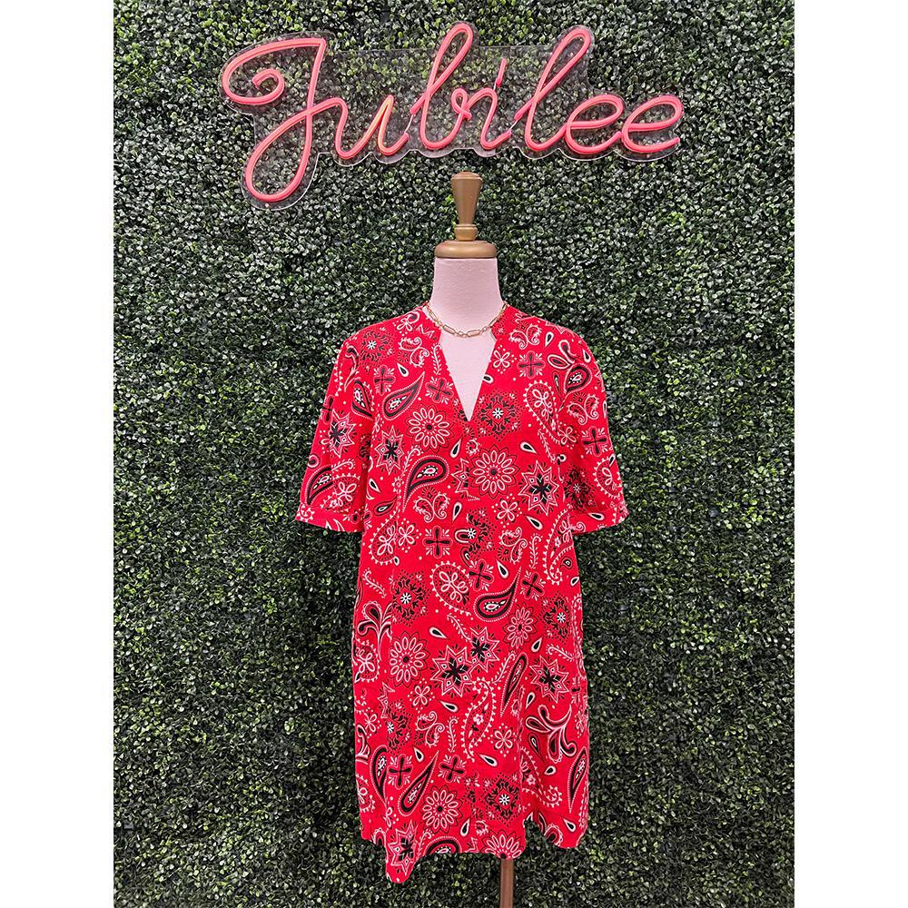 Bettie Bandana Linen Dress