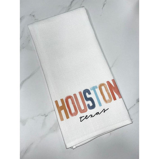 Houston Texas Tea Towel