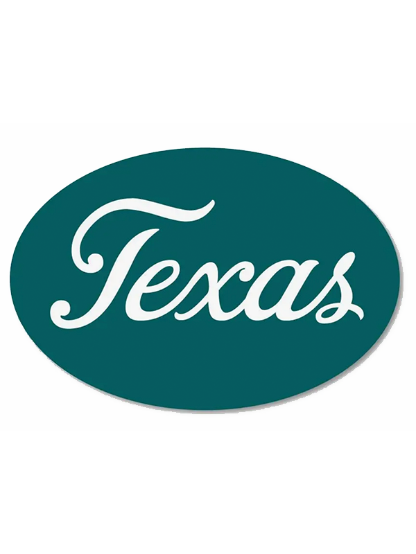Texas Script Sticker