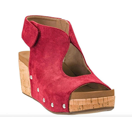 Frisky Dark Red Corky's Wedge