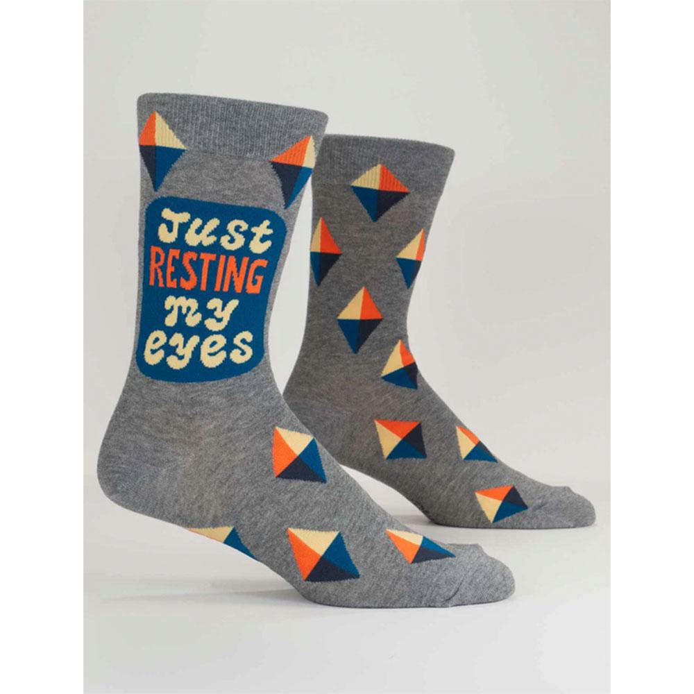 Just Resting My Eyes M-Crew Socks