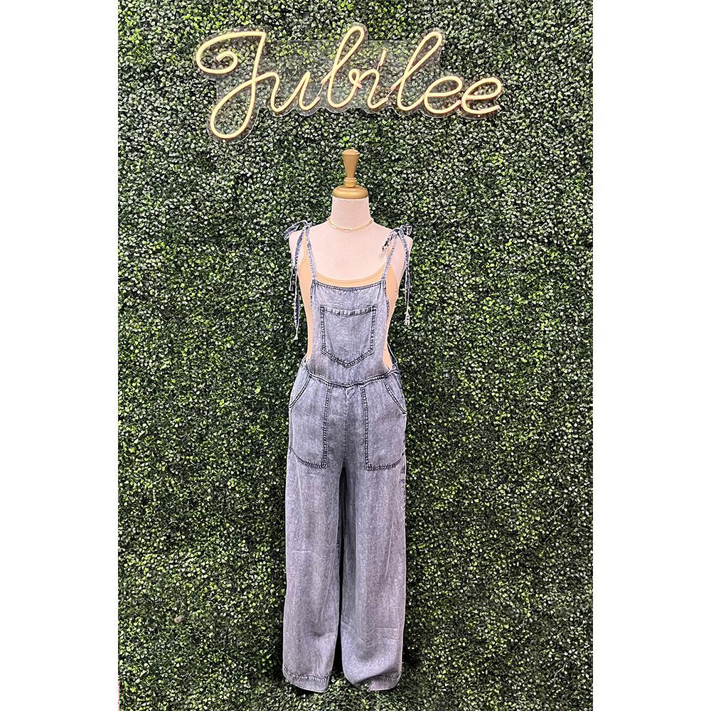 Acid Washed Tencel Jumpsuit