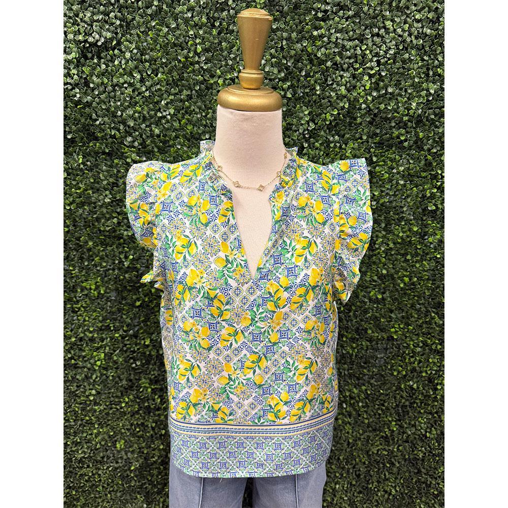Puja Lemon Capri Top