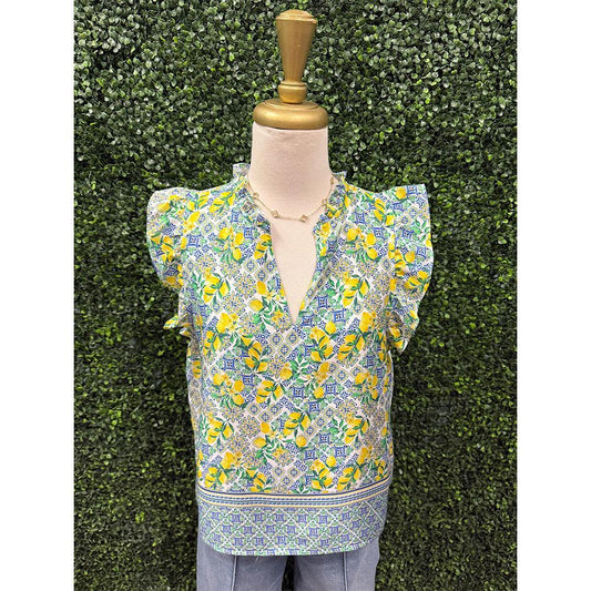 Puja Lemon Capri Top