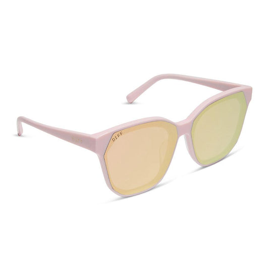 Gia Powder Pink + Cherry Blossom Mirror Sunglasses