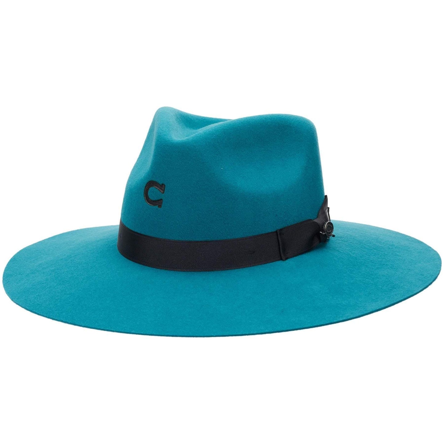 Teal Highway Charlie 1 Horse Felt Hat