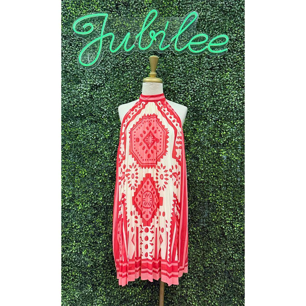 Sunset Medallion Mini Dress