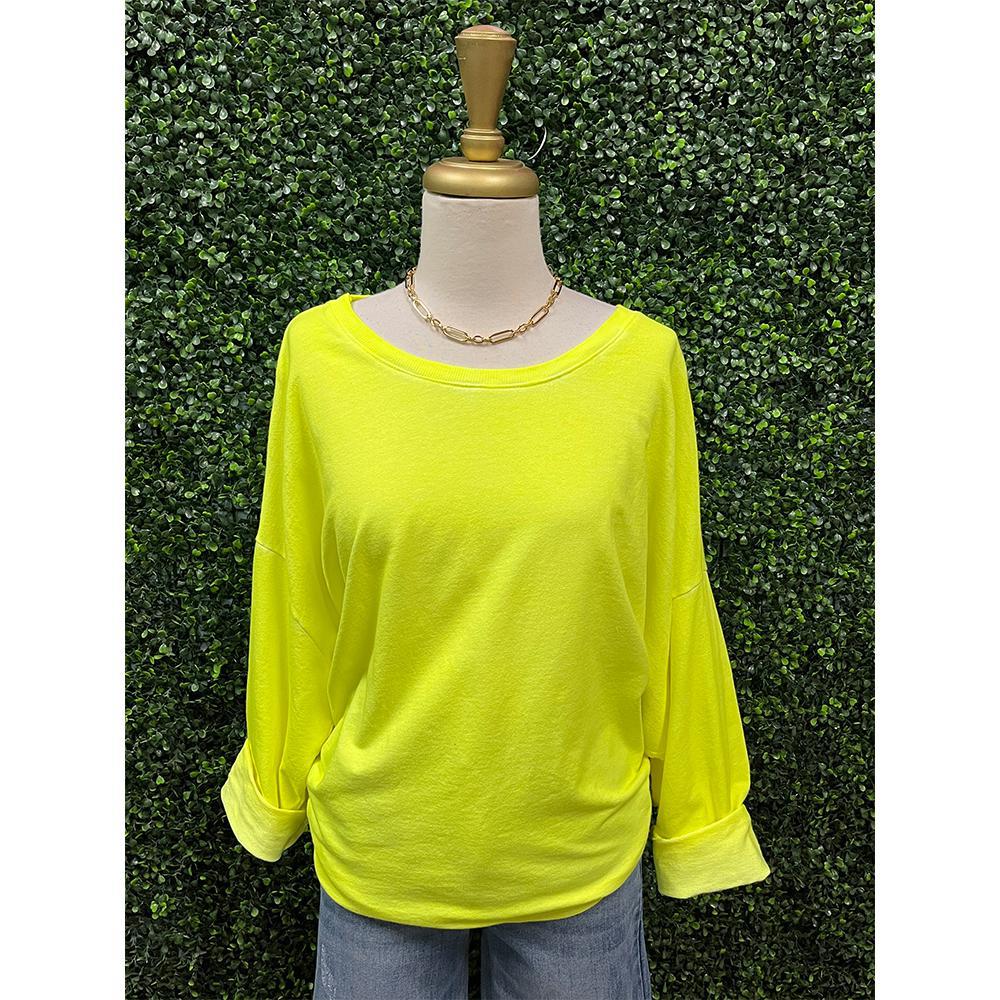 Highlighter Yellow Sweatshirt