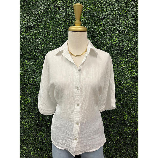 Stella Ivory Cotton Blouse