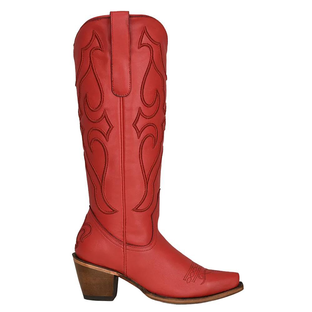 Corral Red Embroidery Cowboy Boots Z5073