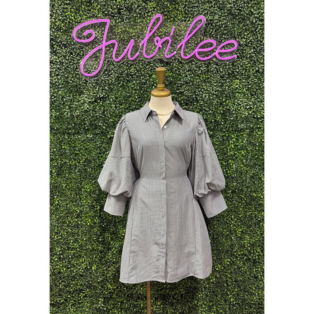 Mira Pinstripe Dress