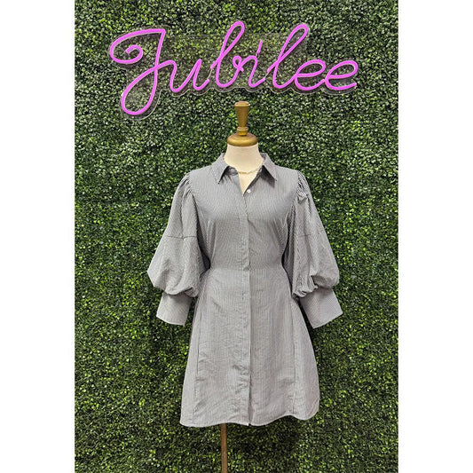 Mira Pinstripe Dress