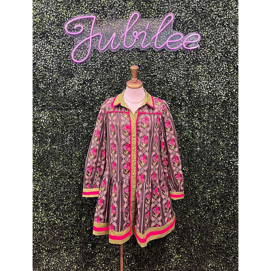 Anna Brown Floral Dress