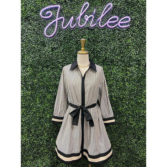 Vandelia Stripe Mini Dress