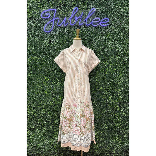 On The Riviera By The Ocean Tan Midi Dress