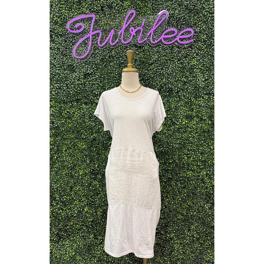 Bria Ivory Linen Dress
