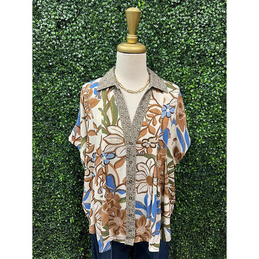 Cresseida Walnut Blouse