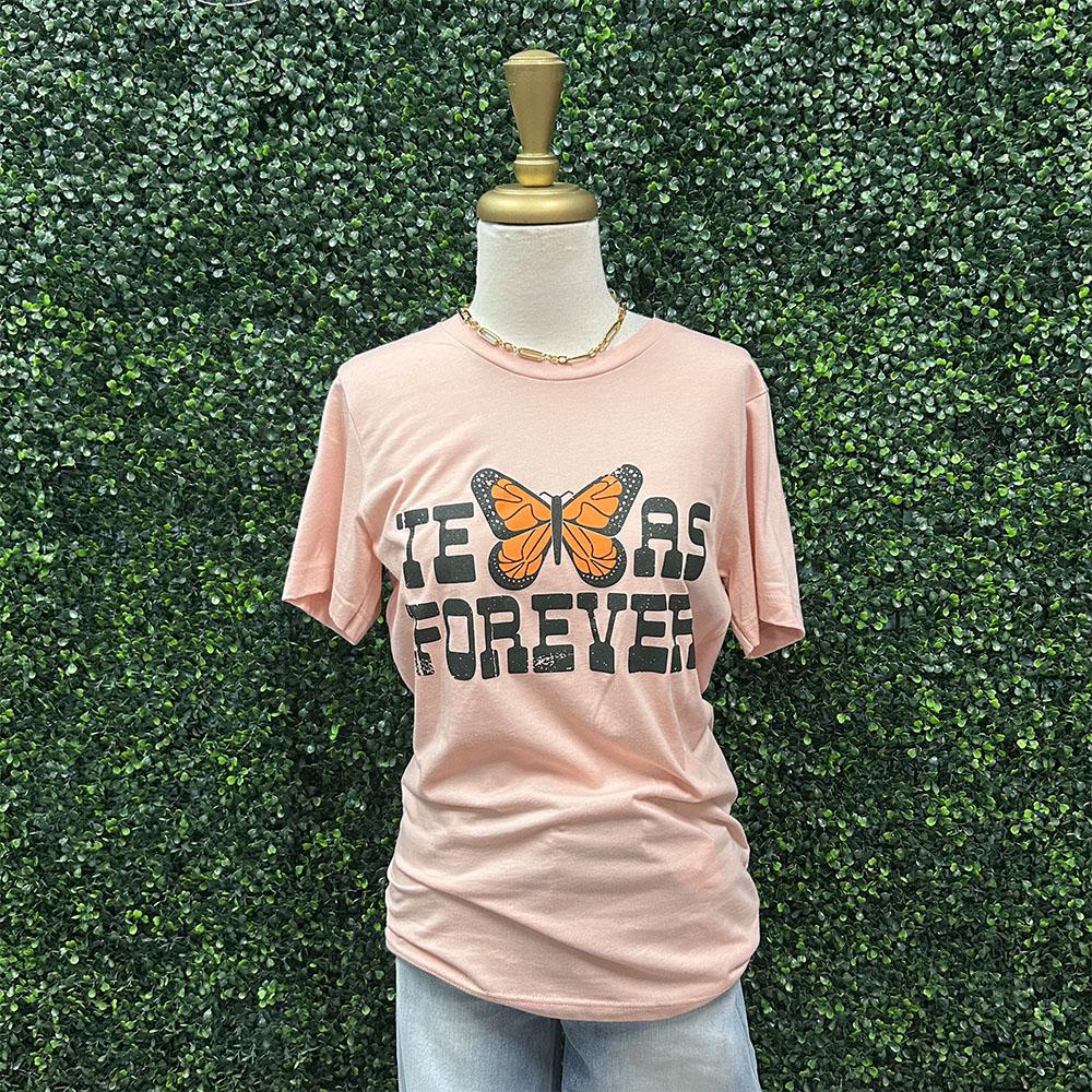 Texas Forever Monarch Butterfly Tee