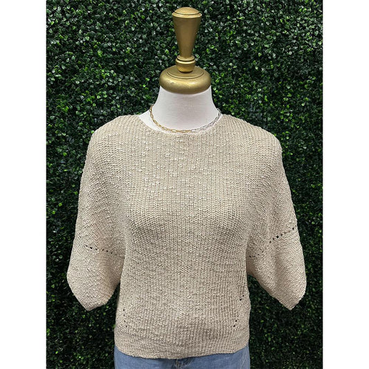 Sera Cropped Knit Sweater