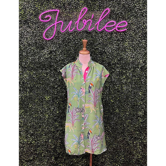 Green Eli Safari Dress
