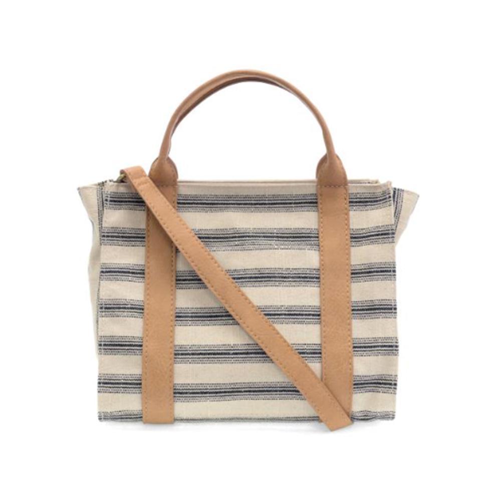 Black Pencil Stripe Medium Tote