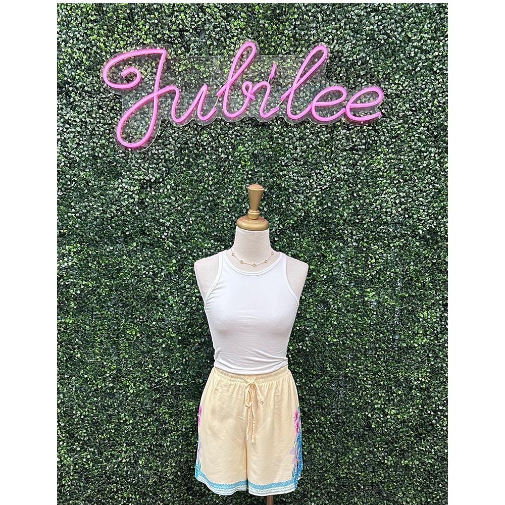 Orchid Yellow Shorts